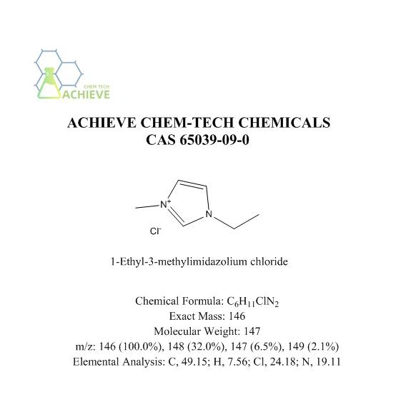 Cloreto de 1-etil-3-metilimidazólio CAS 65039-09-0