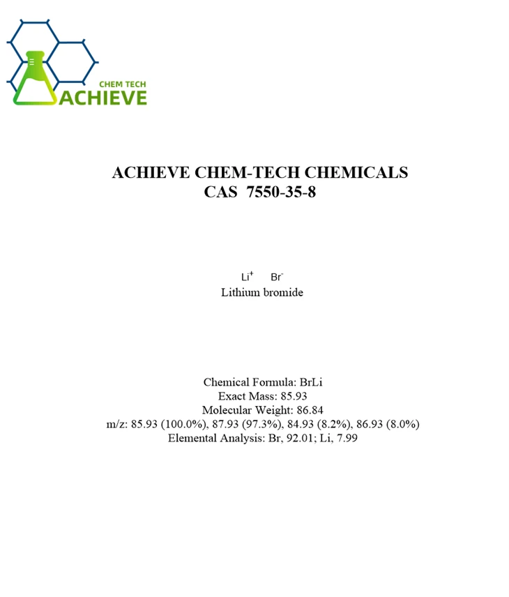 Brometo de Lítio CAS 7550-35-8