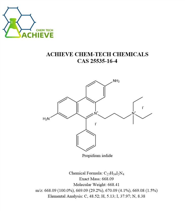 Iodeto em pó de propídio CAS 25535-16-4